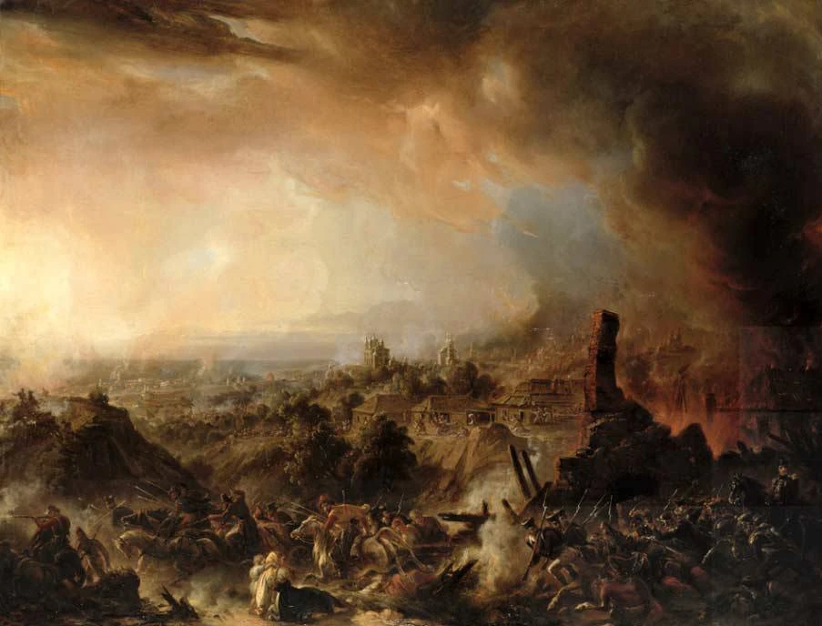 🖼 Картина недели. Жан Шарль Ланглуа. Бой в Смоленске. 1839