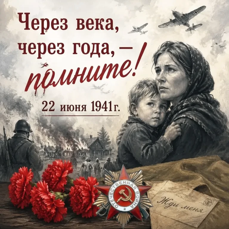 22 июня — День памяти и скорби. Самая трагическая дата в истории нашей страны и всего ч...