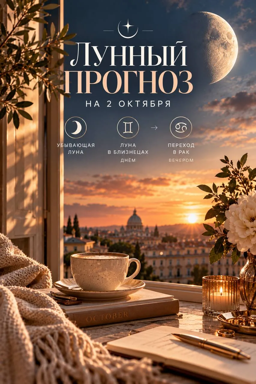 🌙 ЛУННЫЙ ПРОГНОЗ | 2 ОКТЯБРЯ