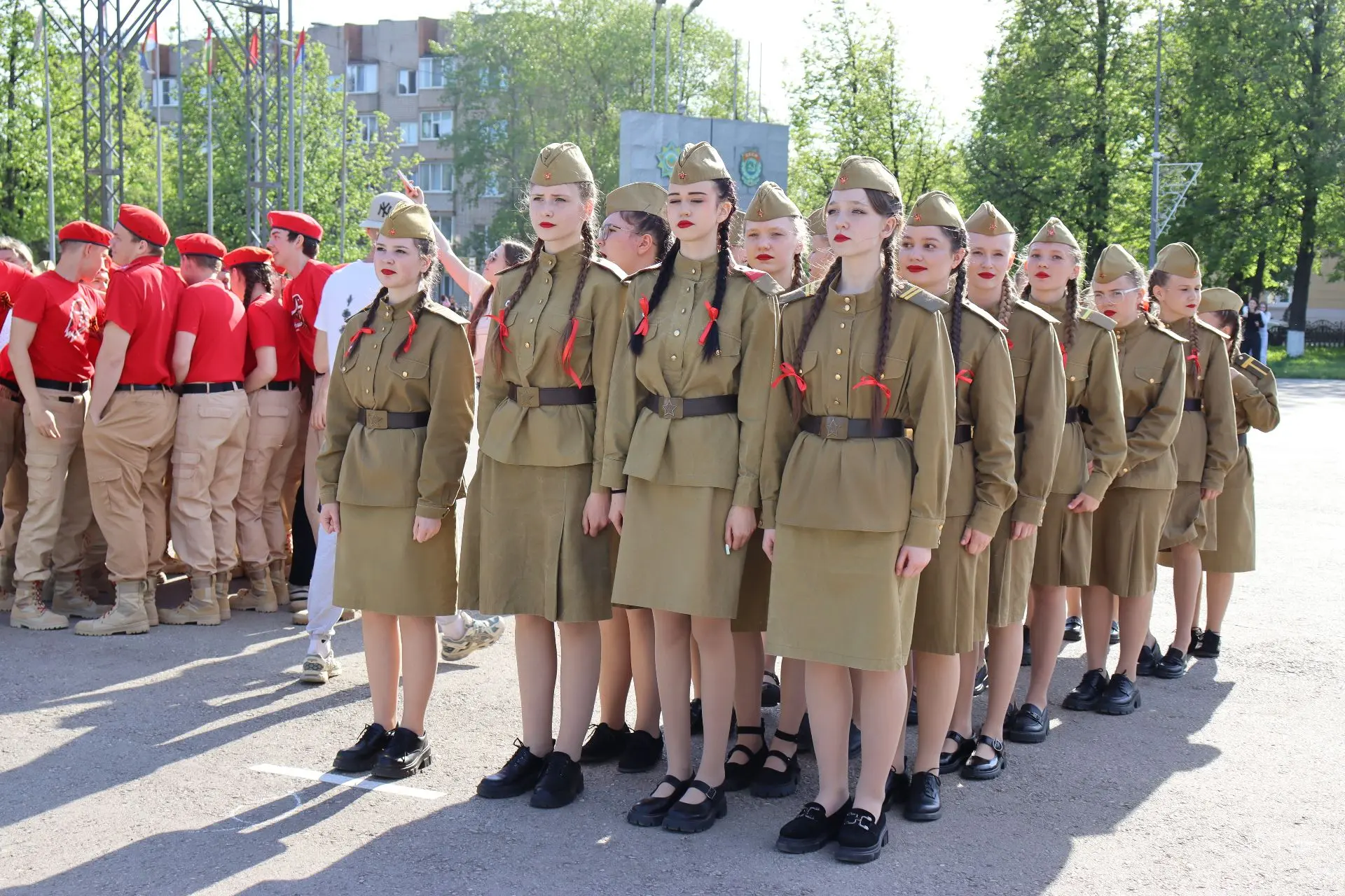 В Кудымкаре прошёл VI межмуниципальный смотр-конкурс строя и песни