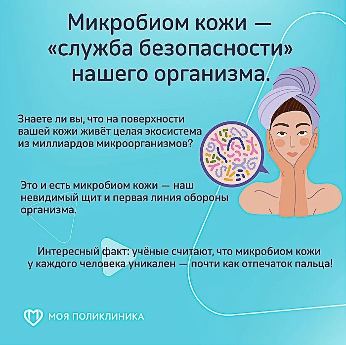 Микробиом кожи — «служба безопасности» нашего организма.