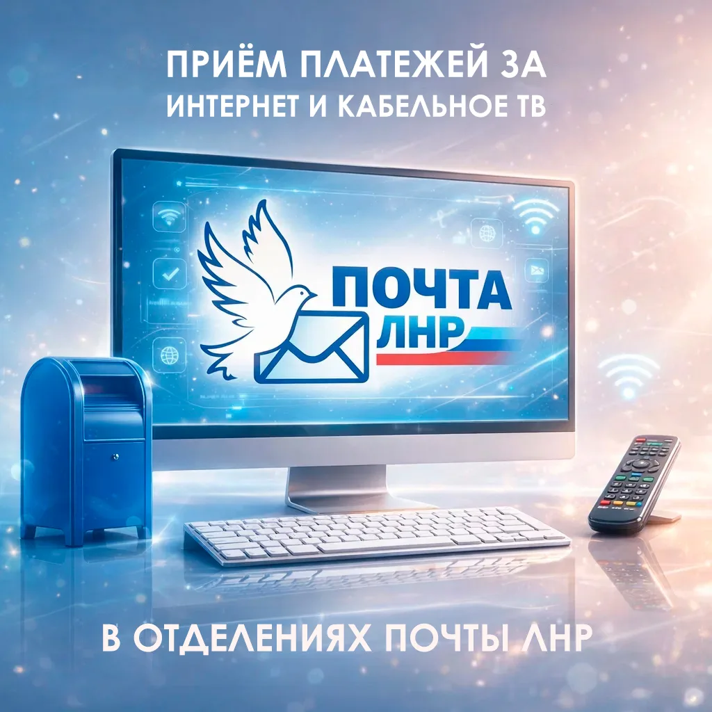 📬 Удобно и быстро оплачивайте услуги вместе с Почтой ЛНР!

ГУП ЛНР «Почта ЛНР» принимает платежи за