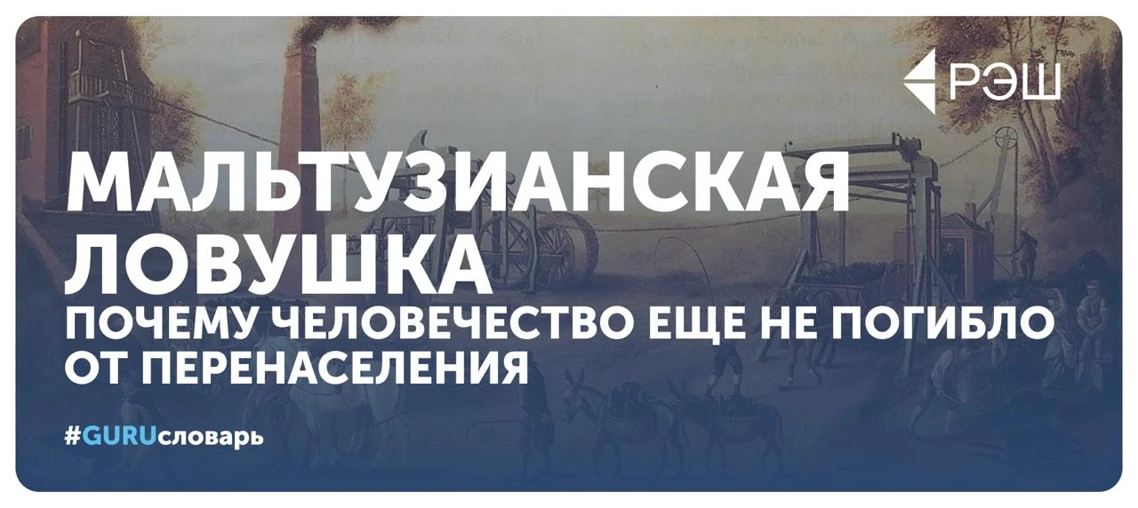 В конце XVIII века английский экономист и демограф Томас Мальтус предположил, что челов...