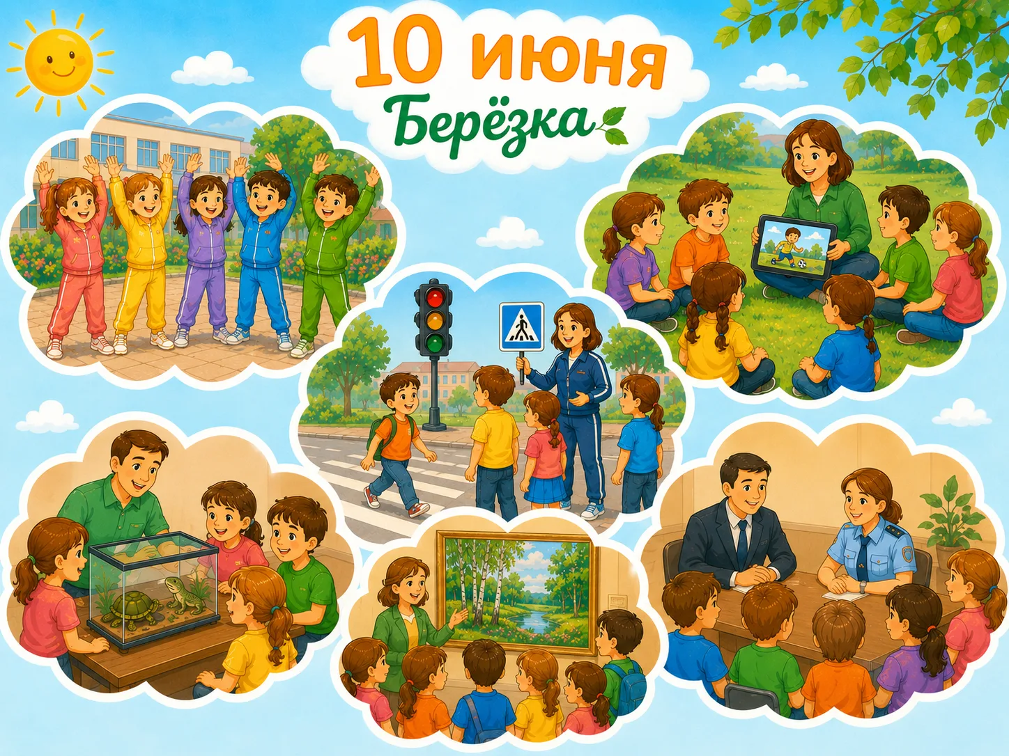 ☀️ Доброе утро, друзья!  

Наши ребята уже собираются на школьном дворе. Их ждёт насыщенный день. 

