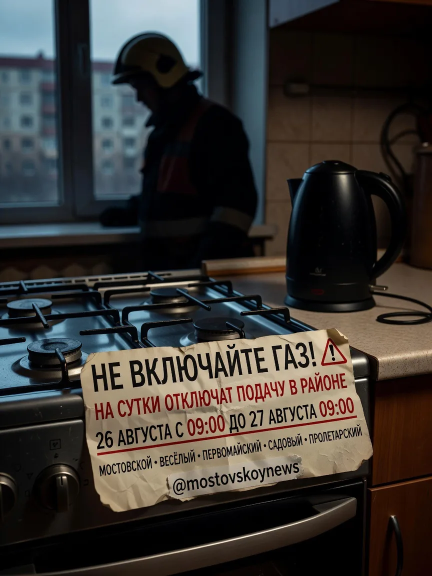 ⚠️ В Мостовском районе временно отключат газ