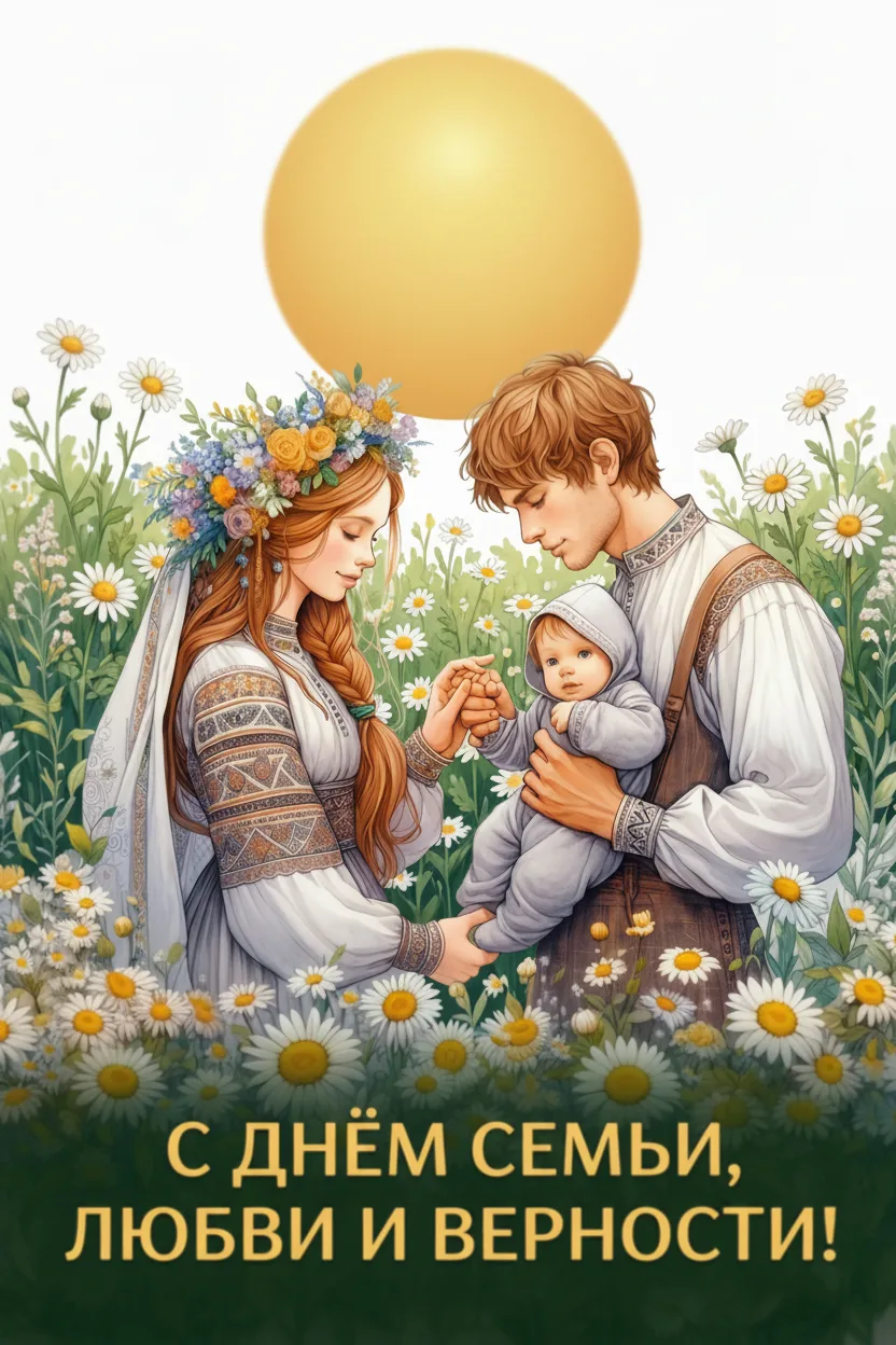 Дорогие друзья, поздравляем вас с Днём семьи, любви и верности 🕊️
