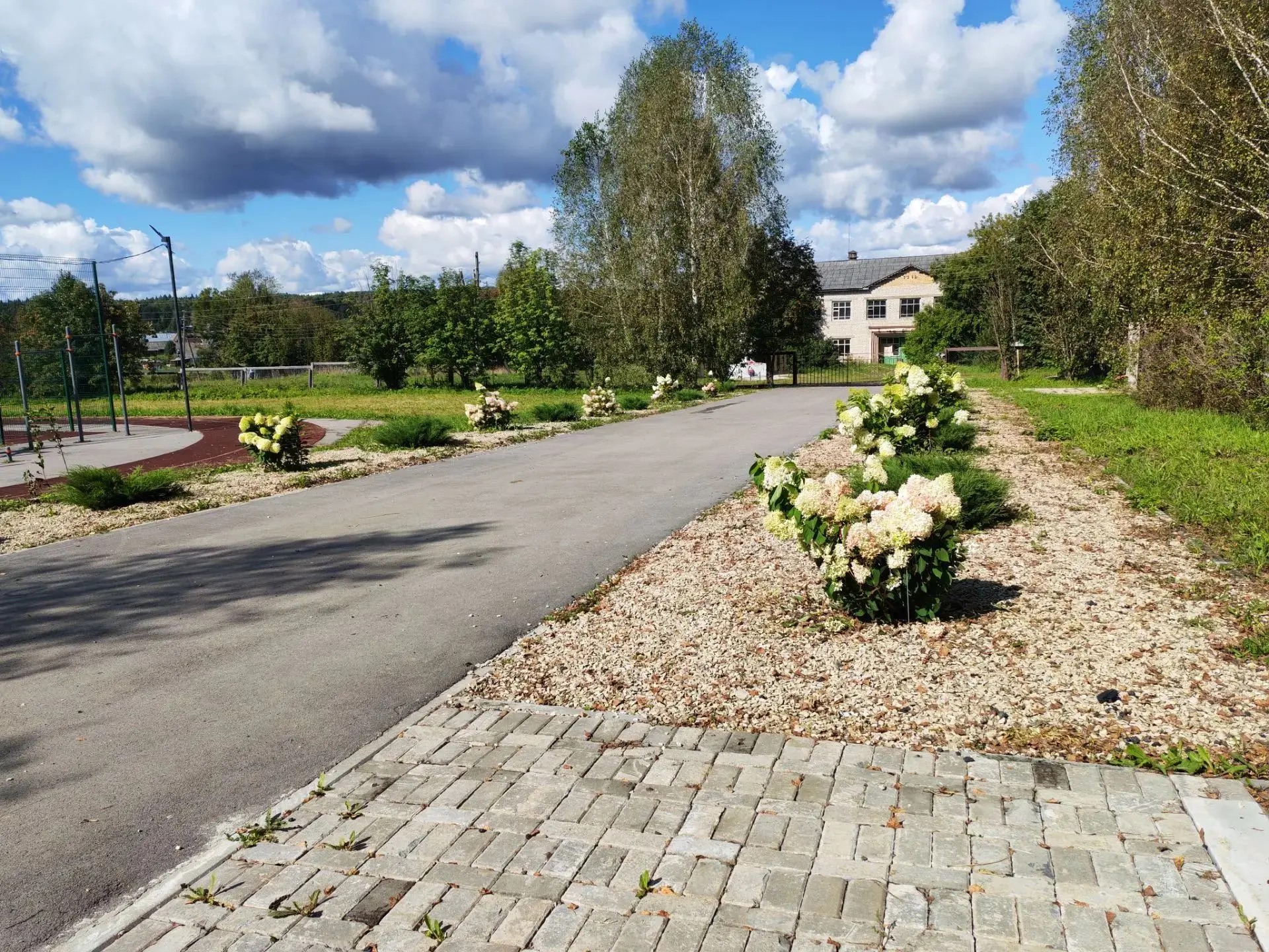 Наш школьный двор становится всё краше! 🌿