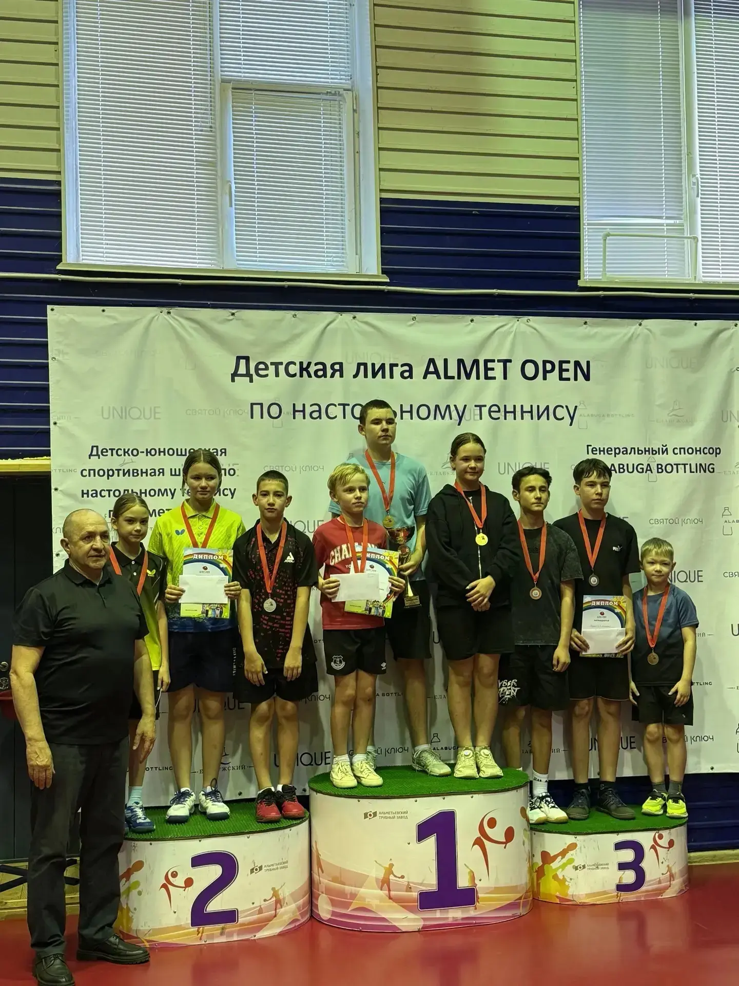 30 мая в г.Альметьевск в командном турнире по настольному теннису "Аlmet Open" ,команда...