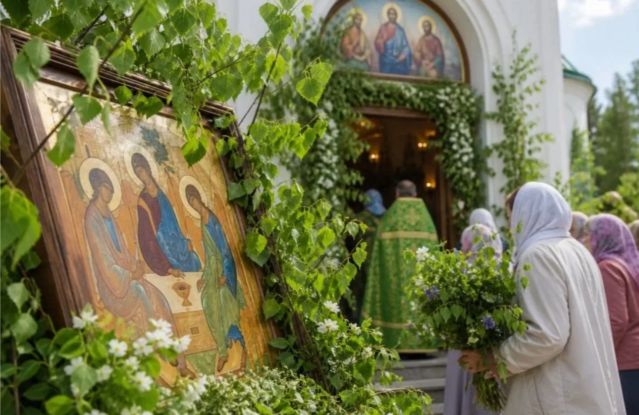 С Днём Святой Троицы, дорогие! 

От всей души желаю: 
🕊️в доме — тепло, чтобы печь потрескивала и ч