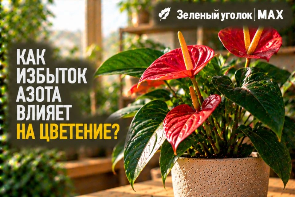 🌸 КАК ИЗБЫТОК АЗОТА ВЛИЯЕТ НА ЦВЕТЕНИЕ?