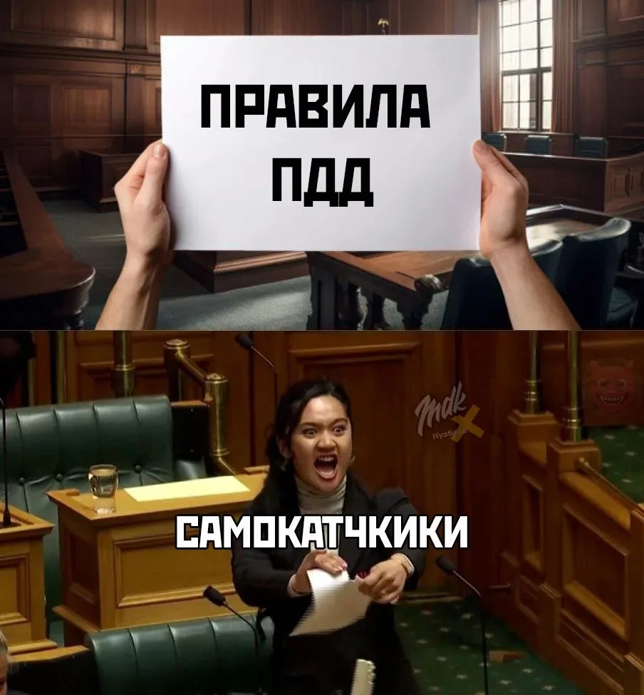 ⚡️Самокатчикам хотят выдать права и выгнать с тротуаров