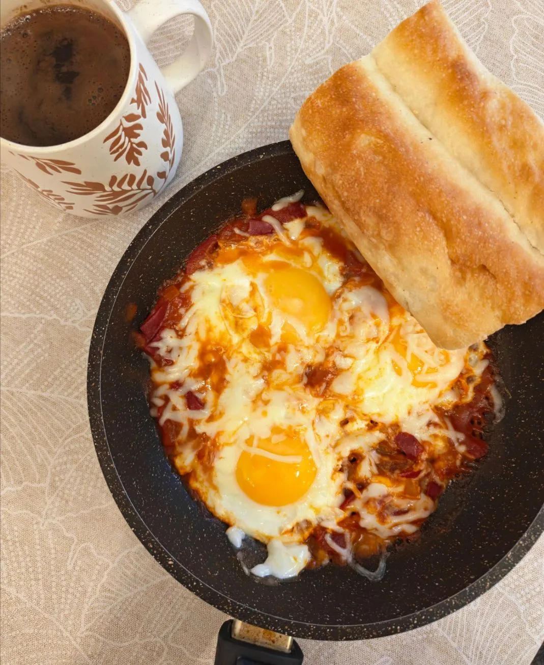 Вот он долгожданный завтрак - ШАКШУКА 🤤