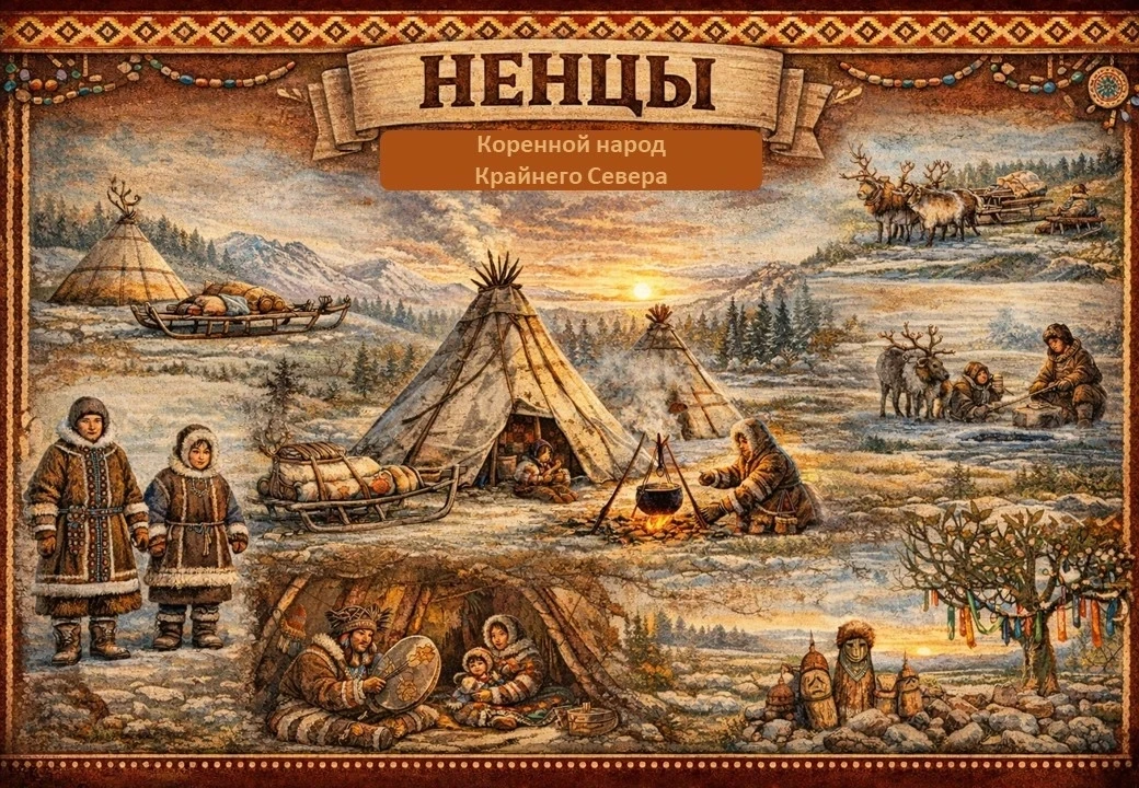 📅 ДЕНЬ 2. ЭТНО-ЛАБОРАТОРИЯ:  В ГОСТЯХ У НЕНЦЕВ  Продолжаем нашу экспедицию! Вчера мы открыли неделю 