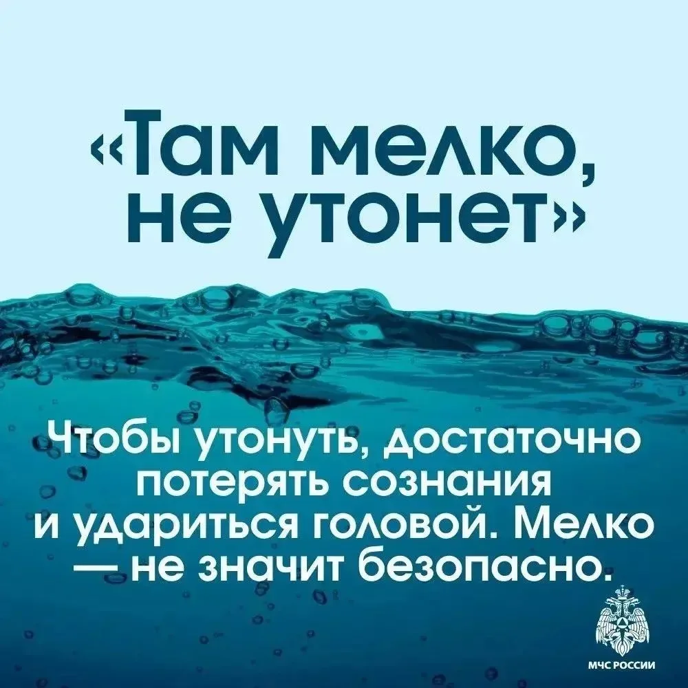 🌊 Вода не терпит беспечности: карточки от МЧС опровергают главные мифы⬆️