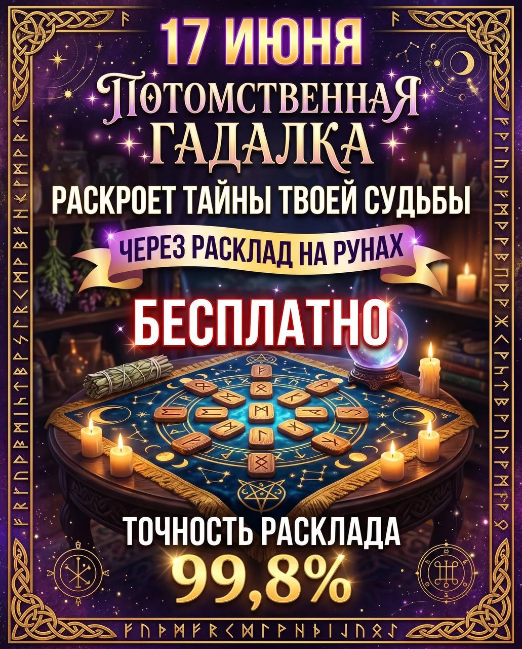 🔮🔮 ПОЛУЧИТЕ БЕСПЛАТНЫЙ РАСКЛАД ОТ СЕРТИФИЦИРОВАННОГО РУНОЛОГА С ОПЫТОМ БОЛЕЕ 14 ЛЕТ