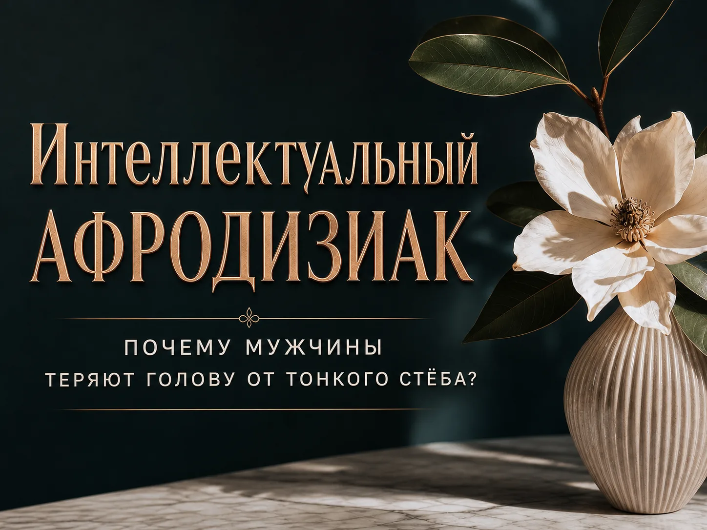 Интеллектуальный афродизиак: Почему мужчины теряют голову от тонкого стёба?