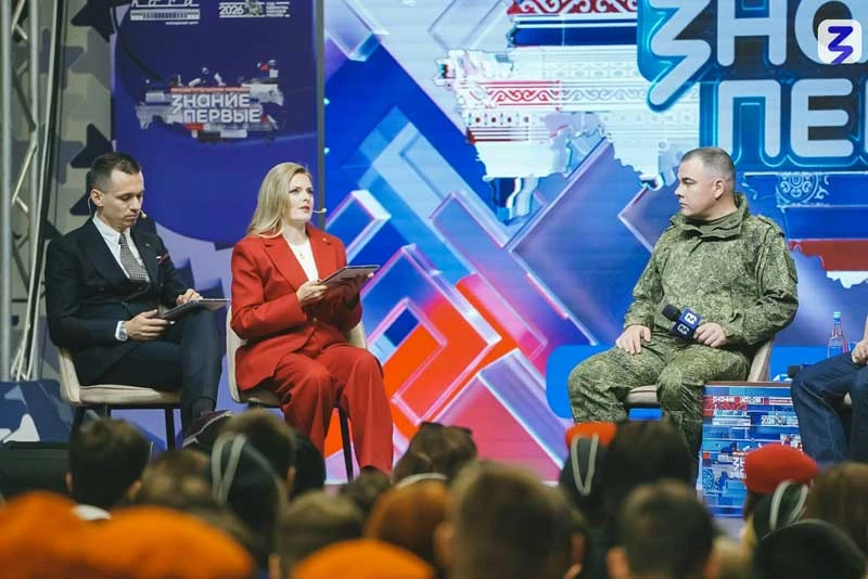 Новотройчанин, Герой России Николай Пархоменко стал участником марафона «Знание.Первые» в Астрахани

