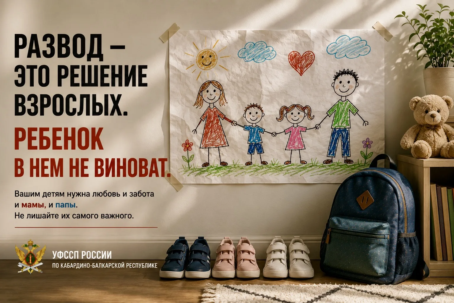 У ДЕТЕЙ НЕ МОЖЕТ БЫТЬ КНОПКИ «ПОДОЖДАТЬ»

Взрослые могут откладывать покупки. Переносить планы. Ждат