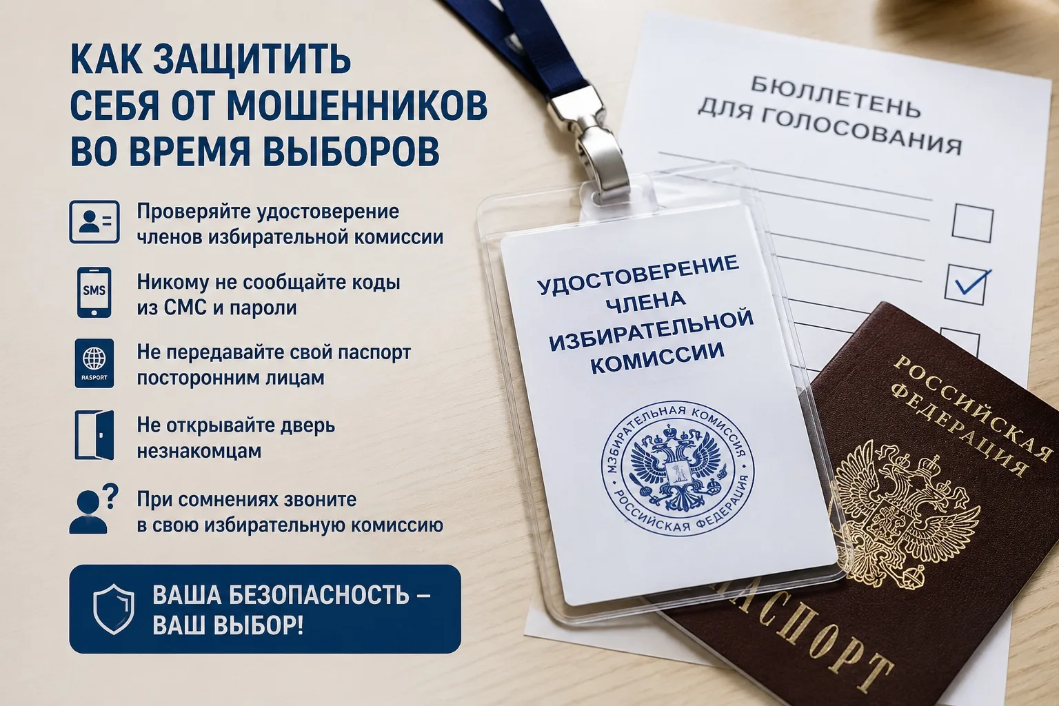 🛡️ Как защитить себя от мошенников во время выборов