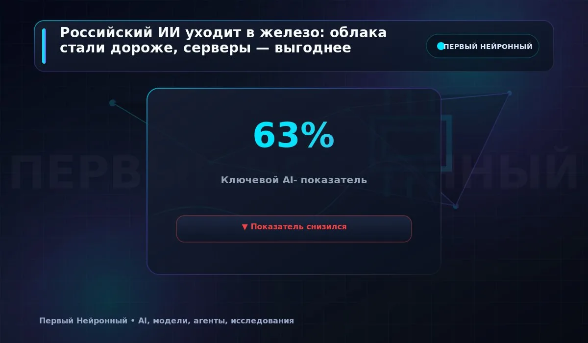 ⚖️ Российский ИИ уходит в железо: облака стали дороже, серверы — выгоднее