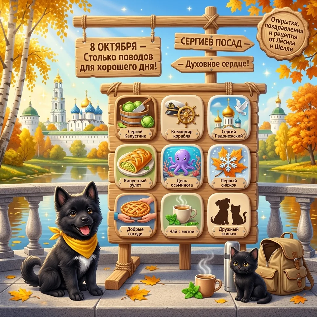 8 ОКТЯБРЯ — СТОЛЬКО ПОВОДОВ ДЛЯ ХОРОШЕГО НАСТРОЕНИЯ! 🍂🎉Восьмой день октября наполнен ...