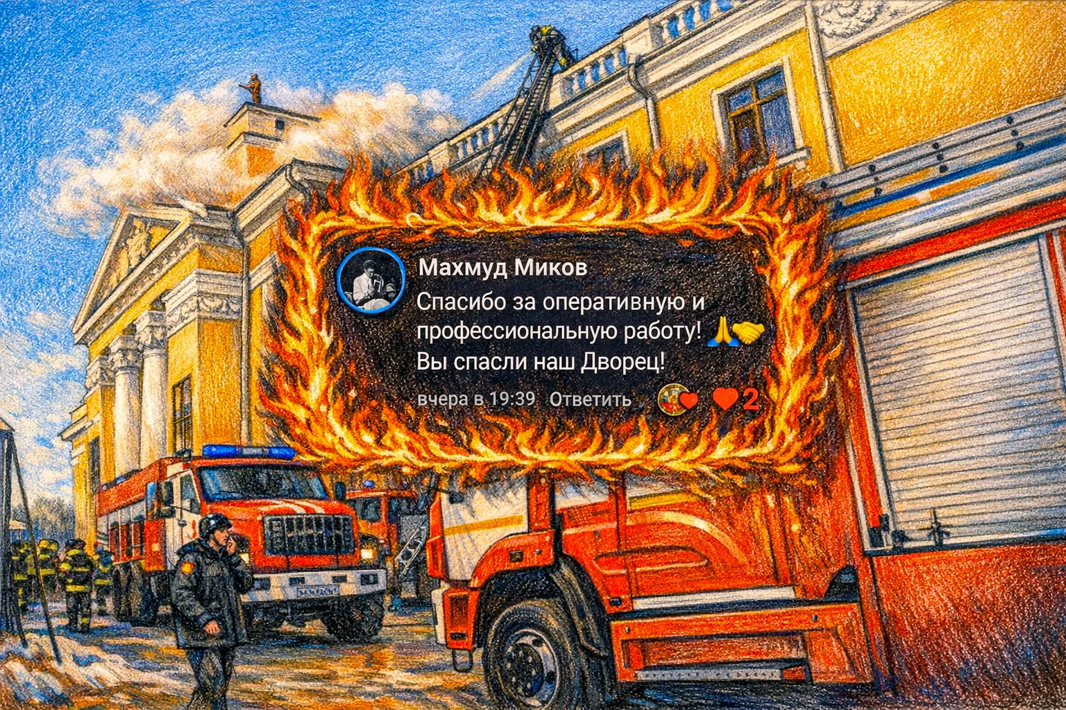 СЛОВА БЛАГОДАРНОСТИ - ЛУЧШАЯ НАГРАДА ДЛЯ ПОЖАРНОГО