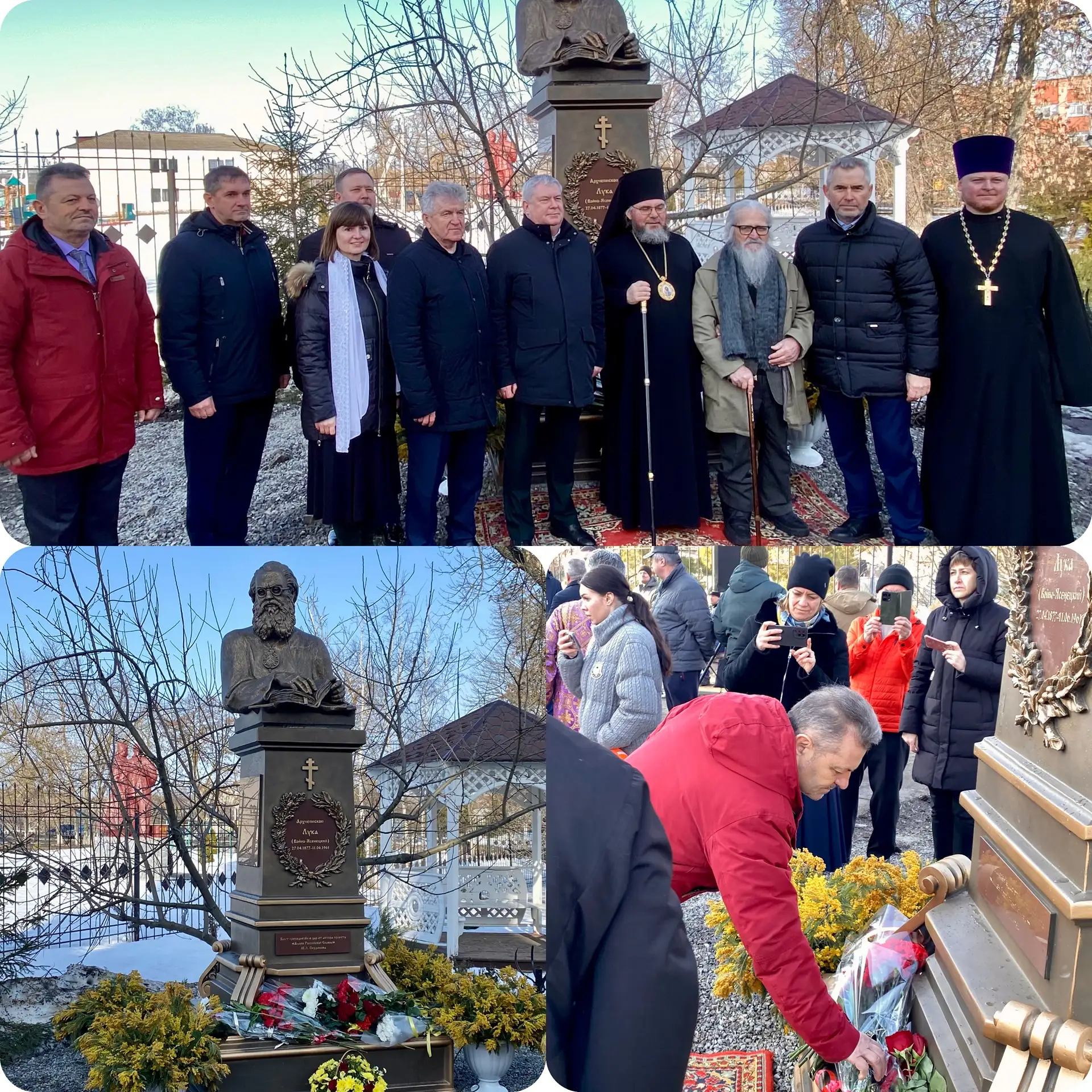 15 марта состоялось торжественное  открытие памятника Святителя Луки