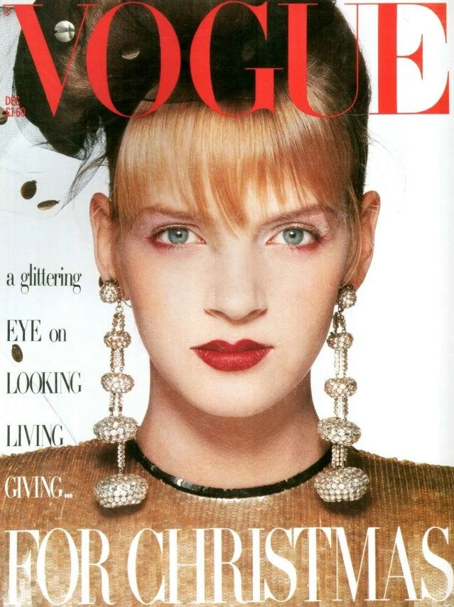 Ума Турман правила миром моды: 40 лет на обложках «Vogue»