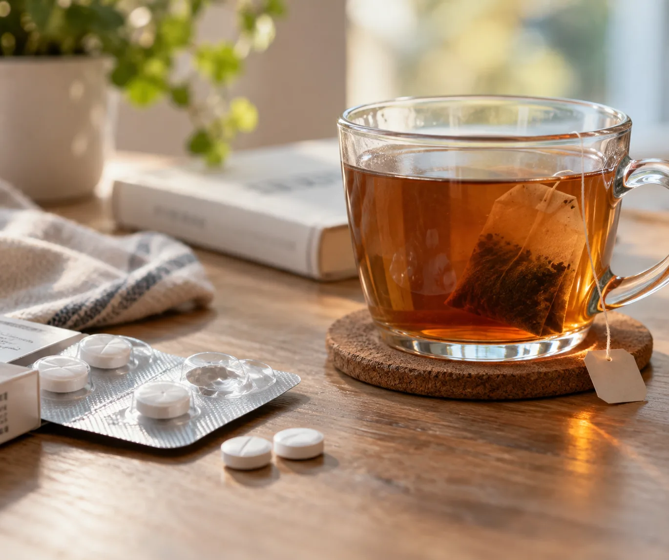 💊 Можно ли запивать таблетки кофе, чаем или соком?