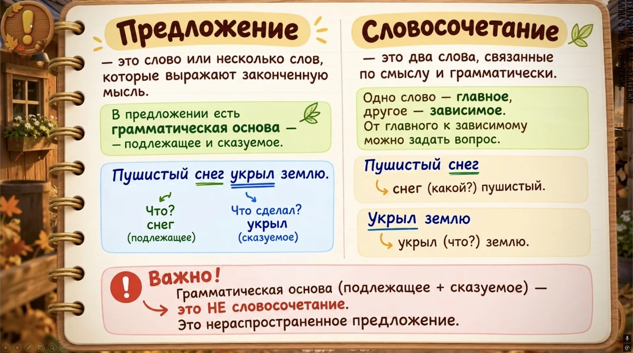 Комплексный урок по теме "Простое и сложное предложение" - 3,4 класс