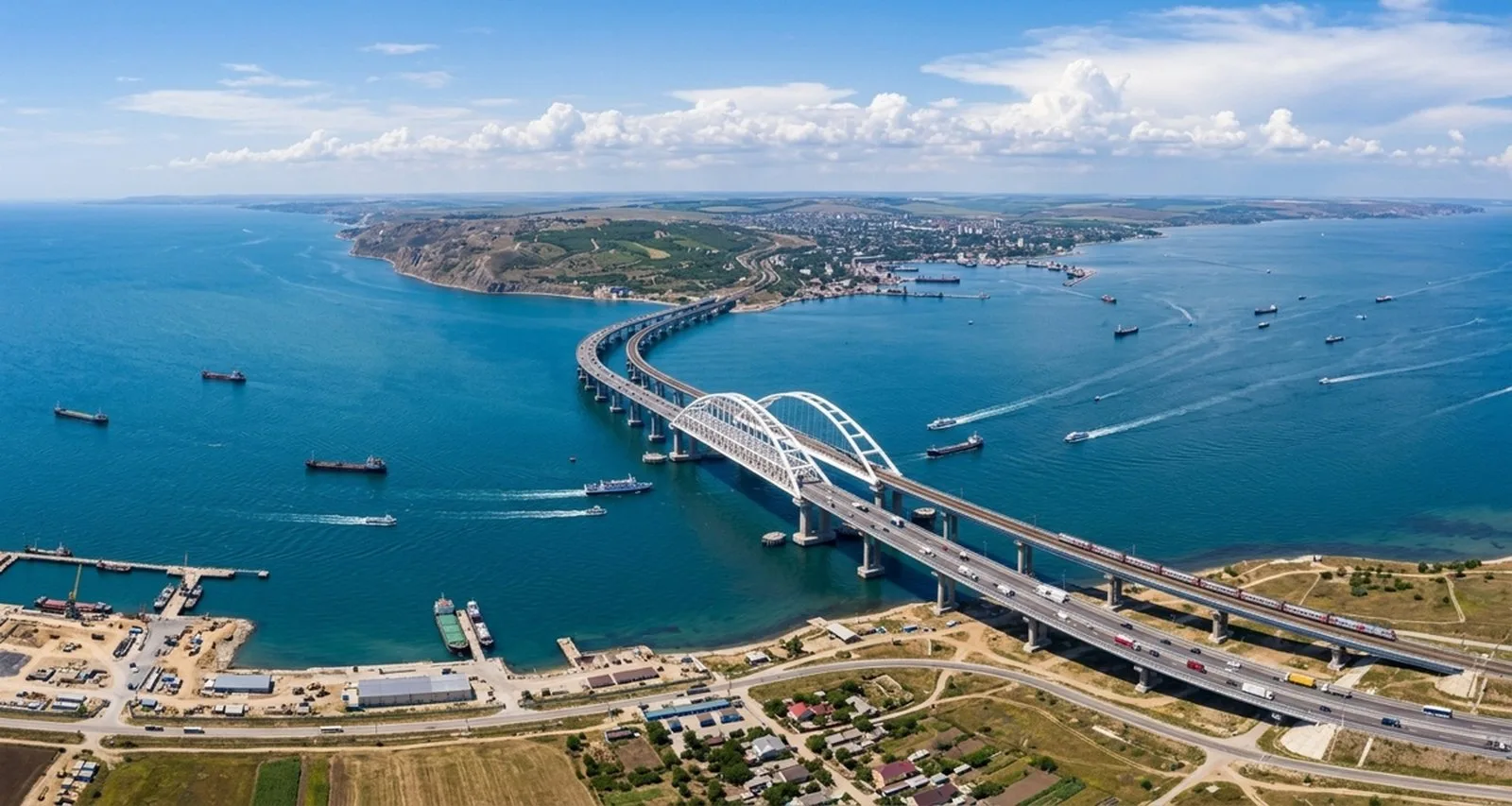 Крымский мост, вечер 8 августа: ситуация после перекрытия движения