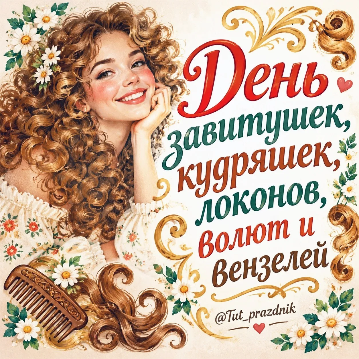 ✨🎀 16 сентября — День завитушек, кудряшек, локонов, волют и вензелей 🎀✨