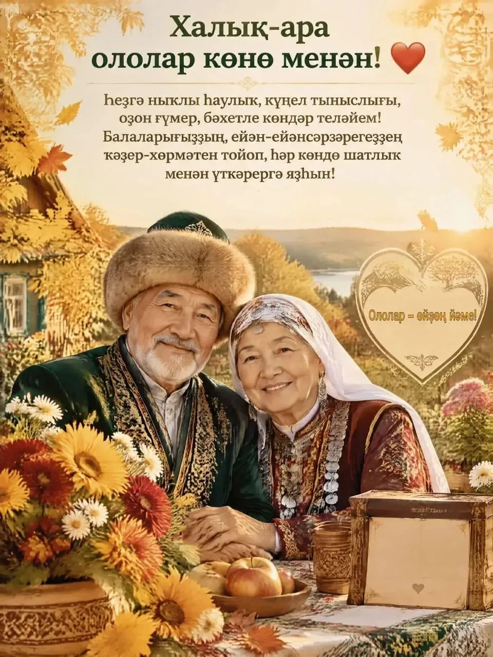 Халыҡ-ара оло йәштәгеләр көнө менән!