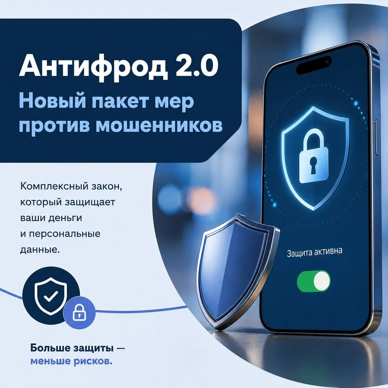 📛 Мошенникам станет сложнее добраться до ваших денег

В России заработает пакет мер «Антифрод 2.0»,