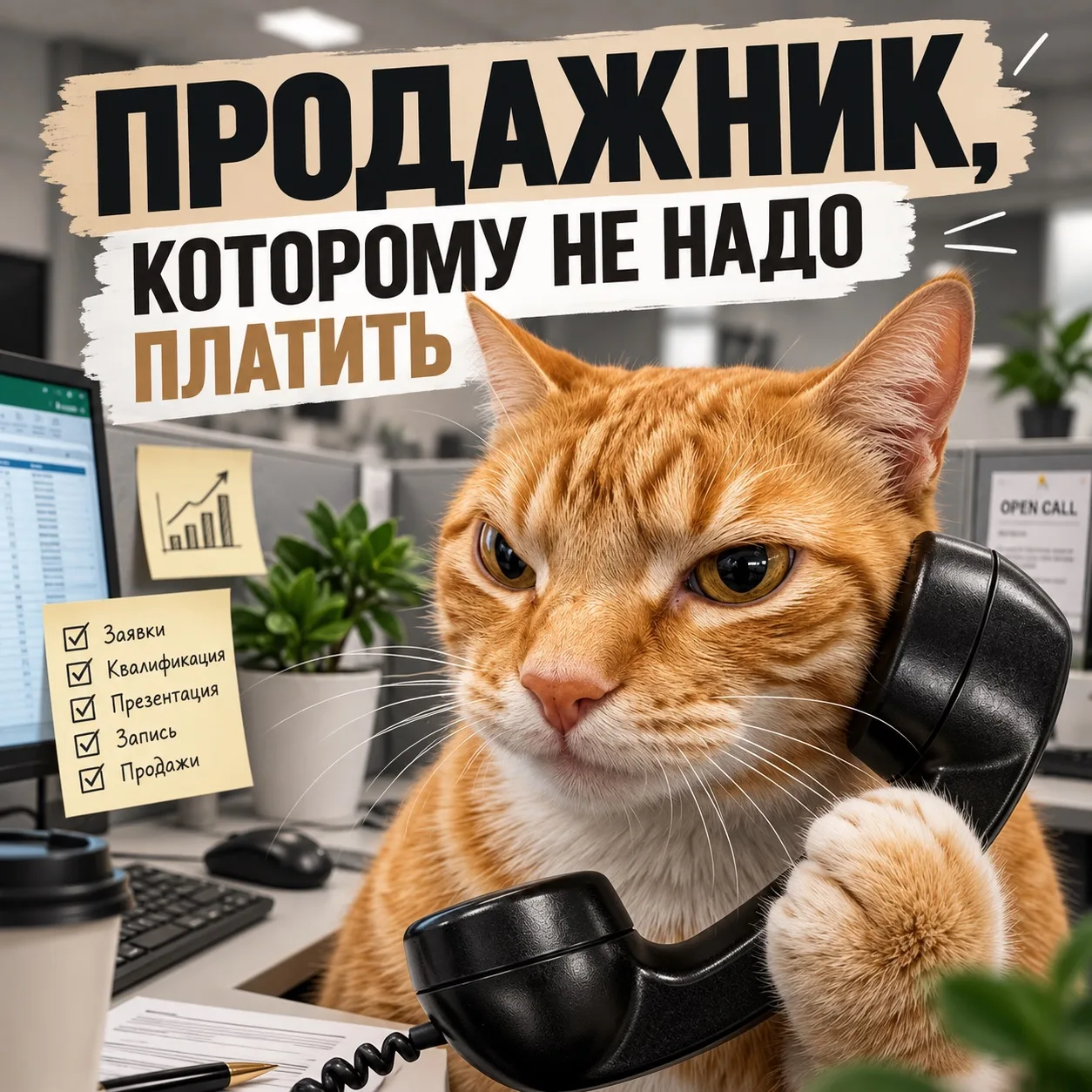 А вы тоже все еще нанимаете людей, чтобы они продавали по телефону?