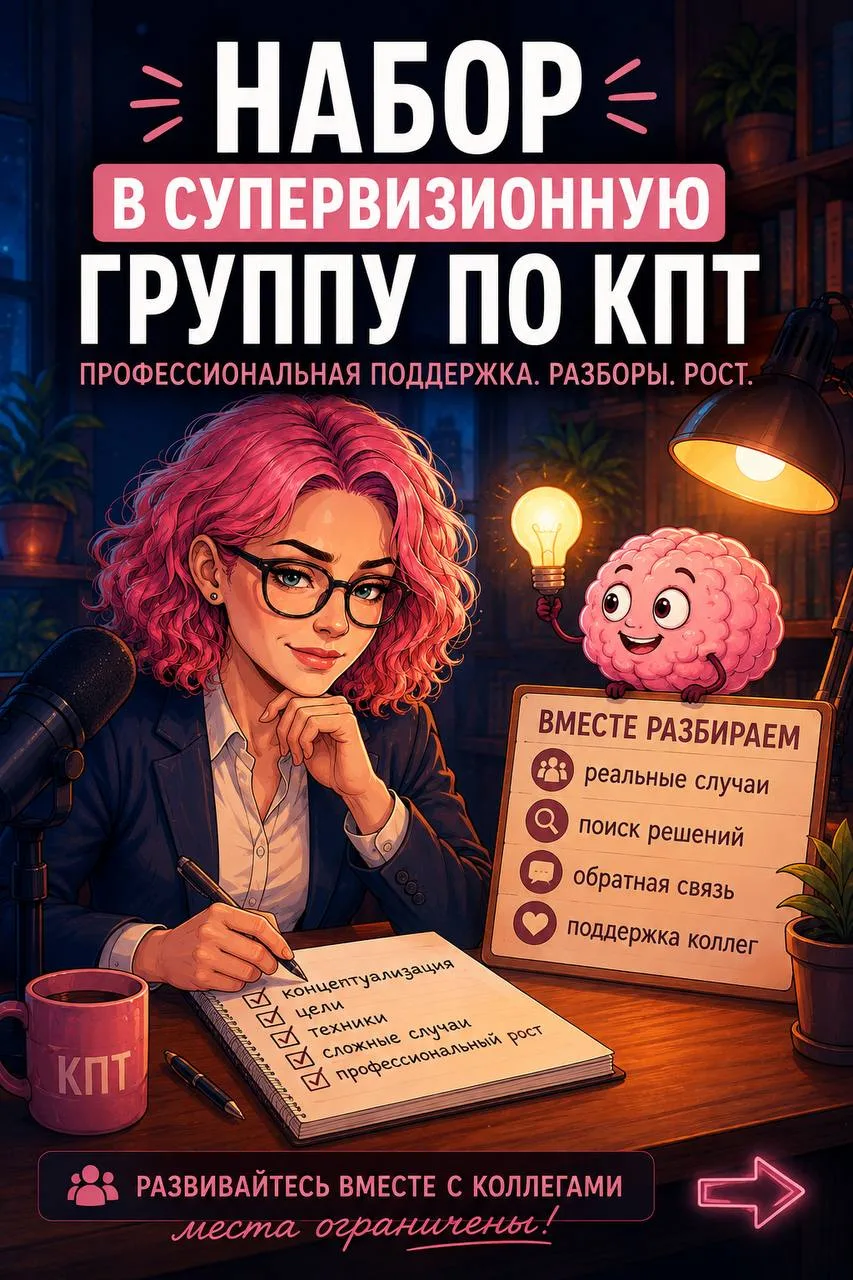 😊 Открыт набор в супервизионную группу.
