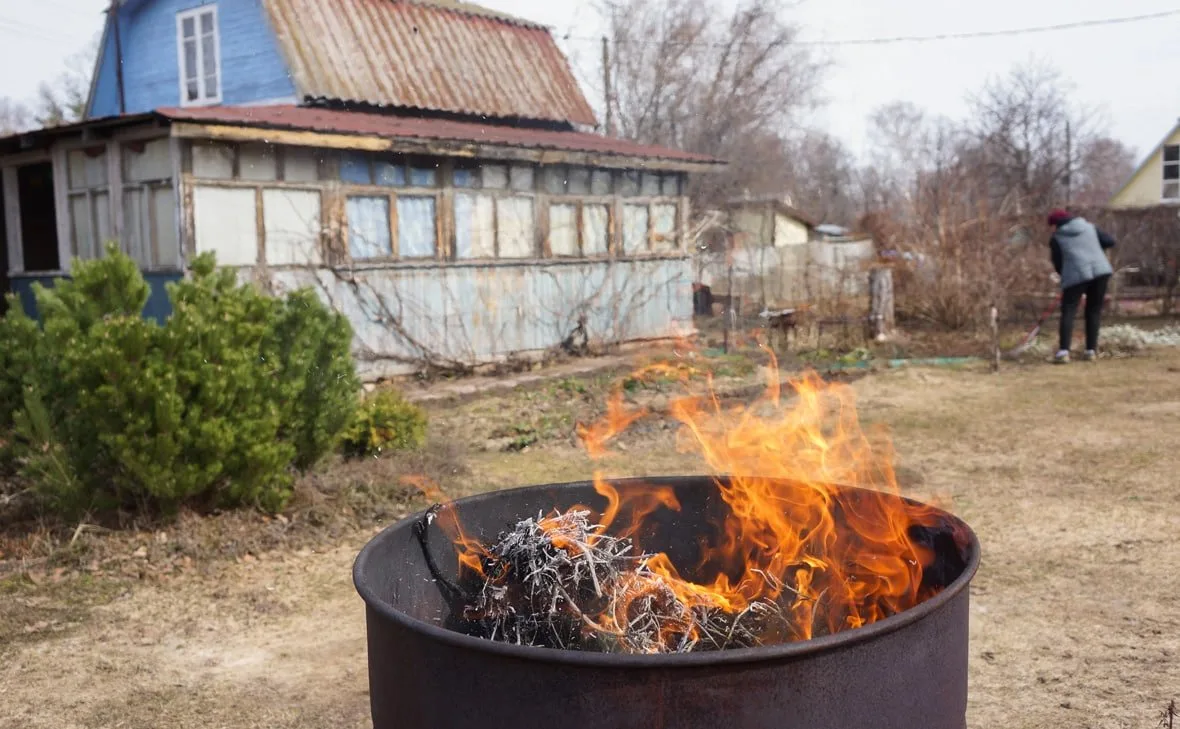 Дачникам разрешают сжигать мусор на дачном участке в яме глубиной не менее 30 сантиметр...