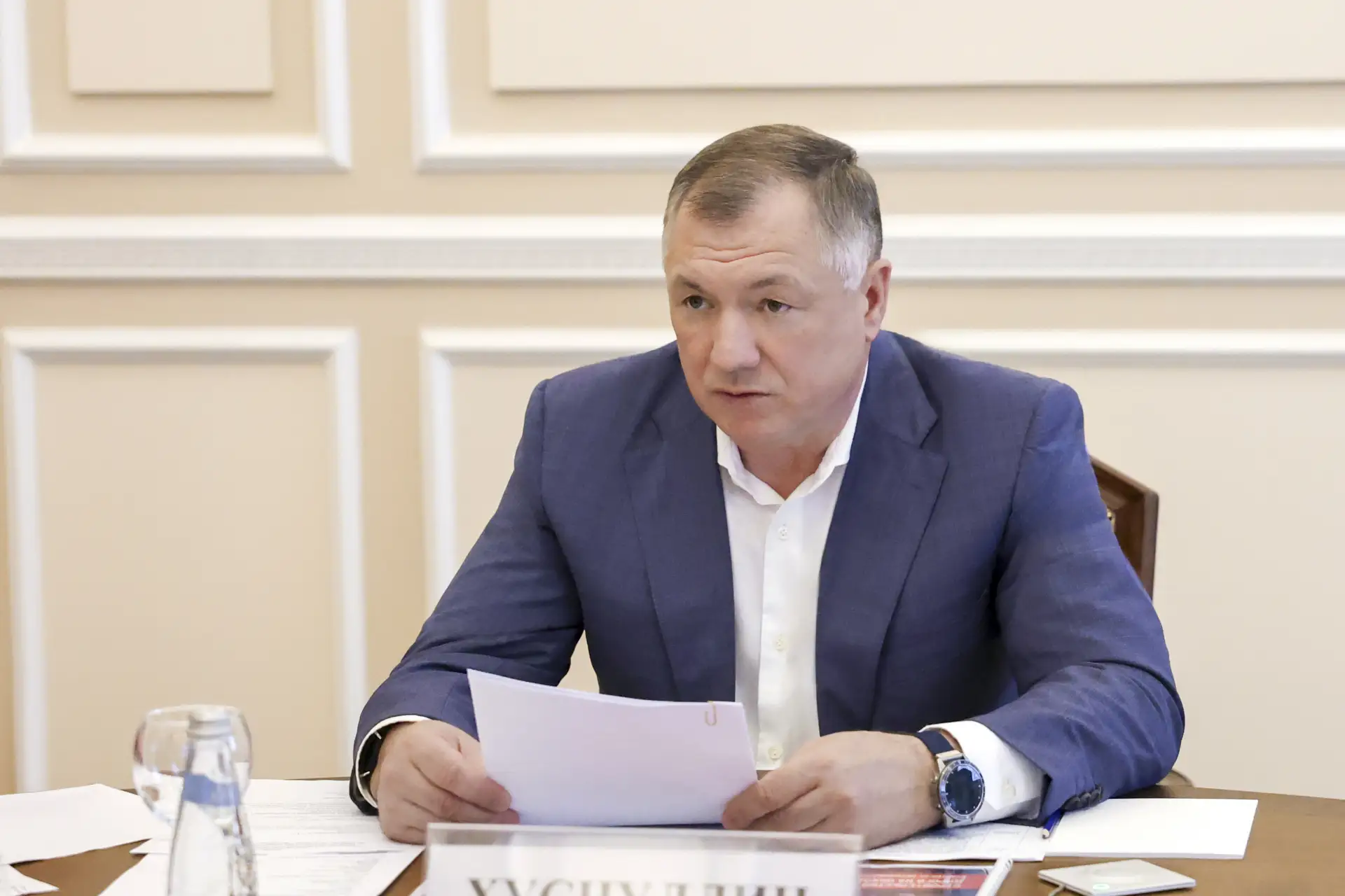 Марат Хуснуллин посетил с рабочей поездкой Санкт-Петербург  Вице-премьер провел встречу с губернатор