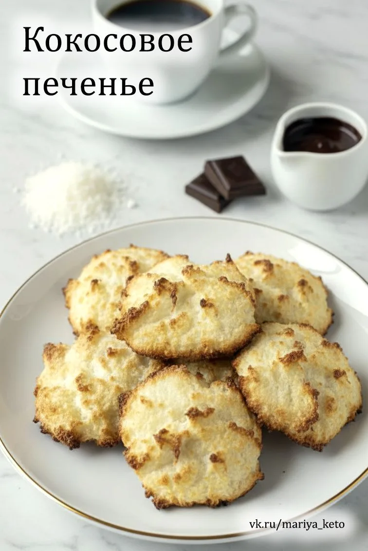 🥥 КОКОСОВОЕ ПЕЧЕНЬЕ — БЕЗ САХАРА И МУКИ