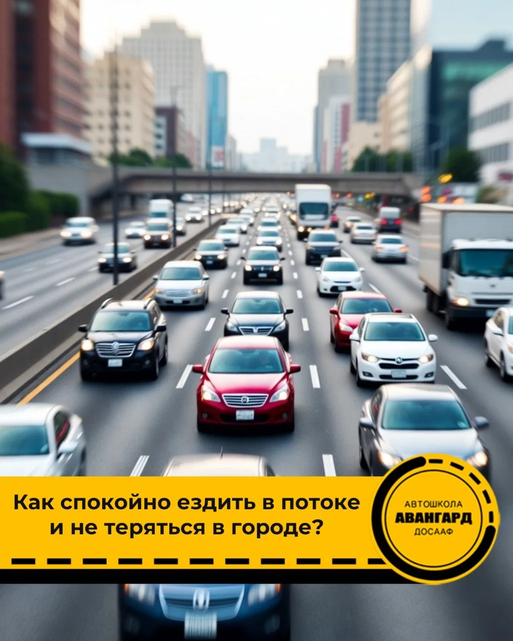 Как спокойно ездить в потоке и не теряться в городе 🚗