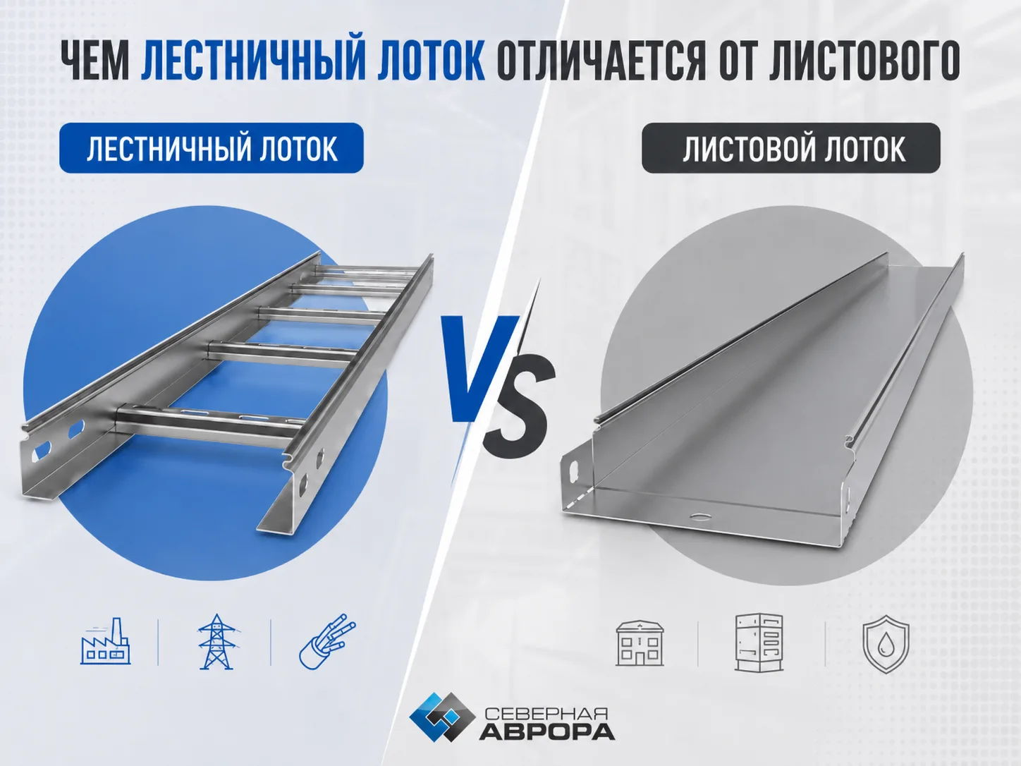 Лестничный лоток vs листовой лоток