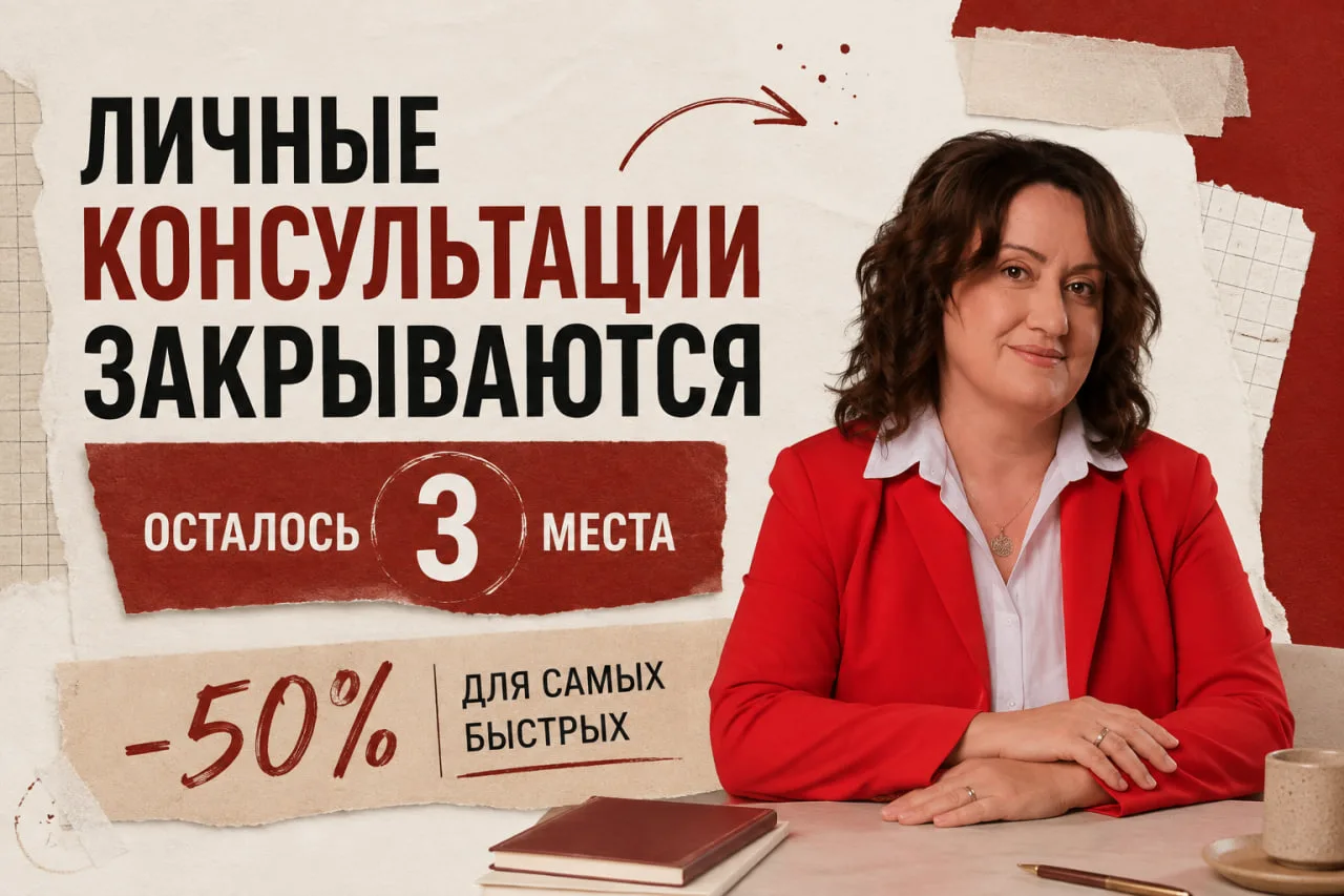 С сентября я пересматриваю формат индивидуальной работы и, вероятнее всего, временно пр...