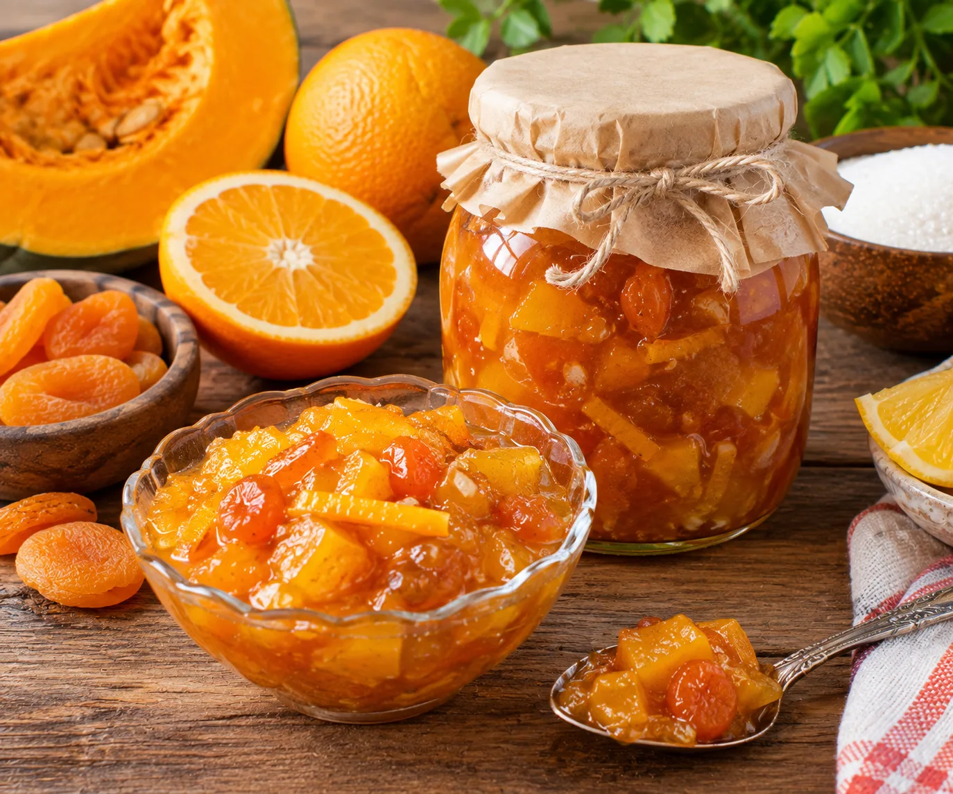 Варенье из тыквы с курагой и апельсином 🎃🍊