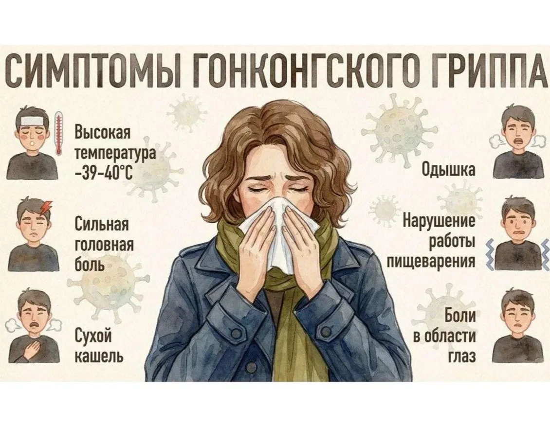 🦠 В Москве выявляют случаи «гонконгского гриппа»