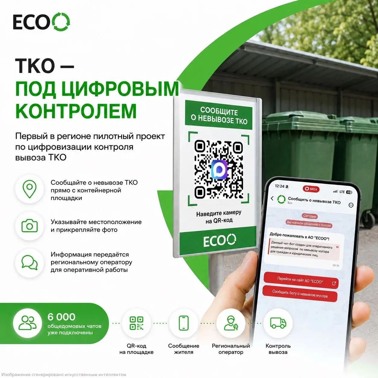 📱 Первый в регионе пилотный проект по цифровизации контроля вывоза ТКО
