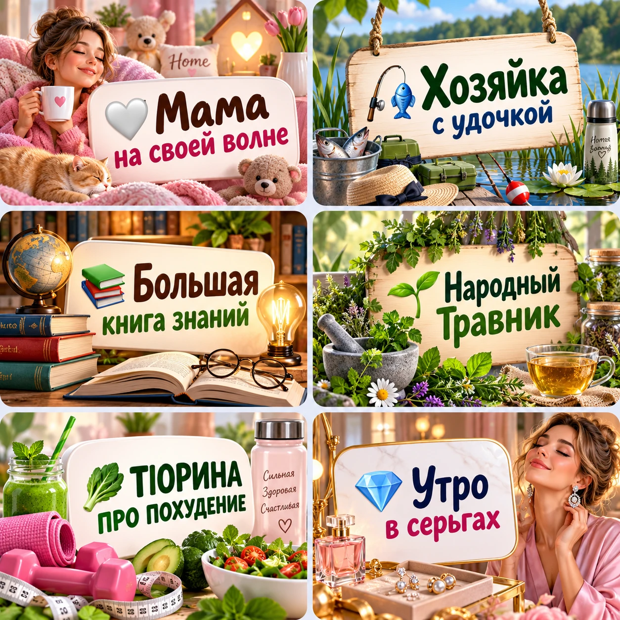 ✨ Небольшая подборка каналов для женщин - про материнство, здоровье, стройность, уют и ...