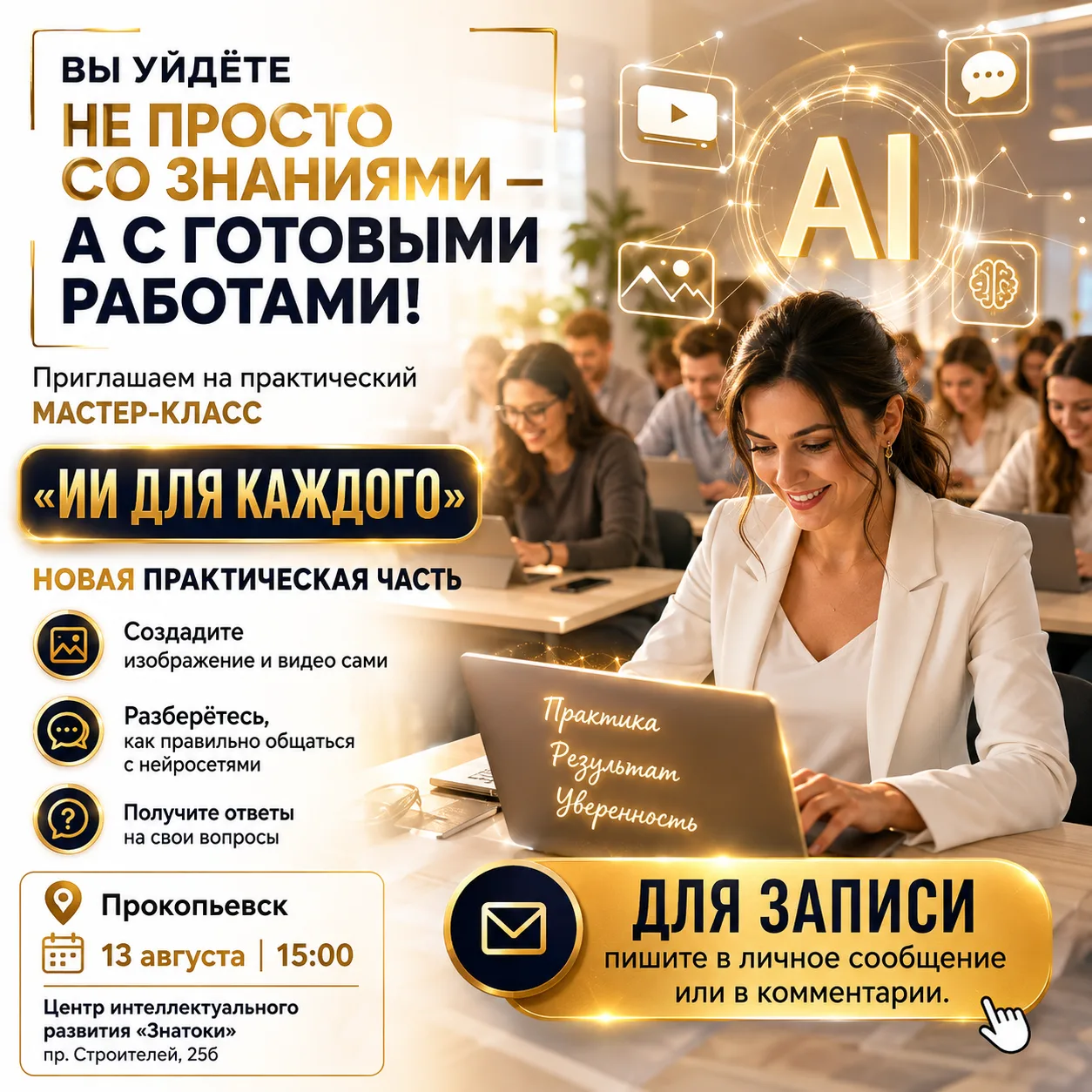 🔥 Хотите не просто узнать о нейросетях, а сразу попробовать их в деле?