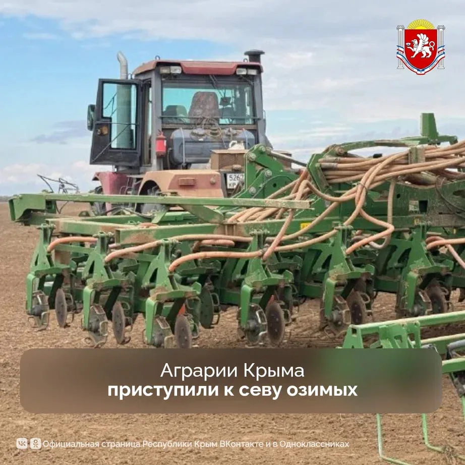 🌾 В Крыму началась посевная кампания озимых культур