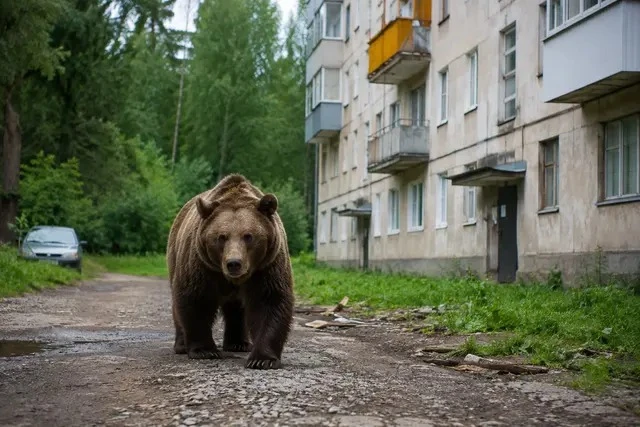 В Ивделе снова увидели медведя🐻