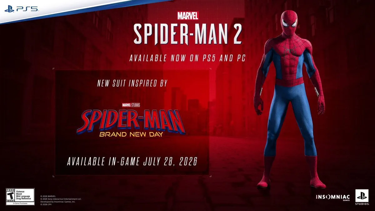 Marvel's Spider-Man 2 получит костюм по мотивам нового фильма о Человеке-пауке

Insomniac Games анон